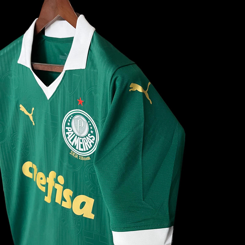 Camisa Palmeiras Torcedor - Temporada 24/25 - Verde - Crefisa - Polo