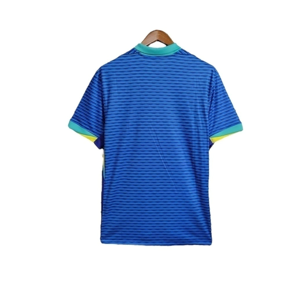 Camisa Seleção Brasileira I 24/25 - Torcedor Nike Masculina - Azul com detalhes em verde